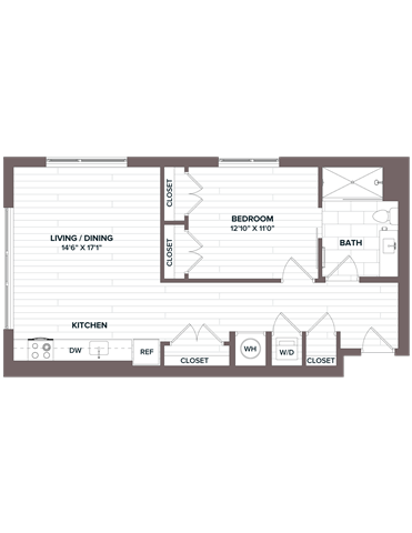 floorplan image of apartment 508